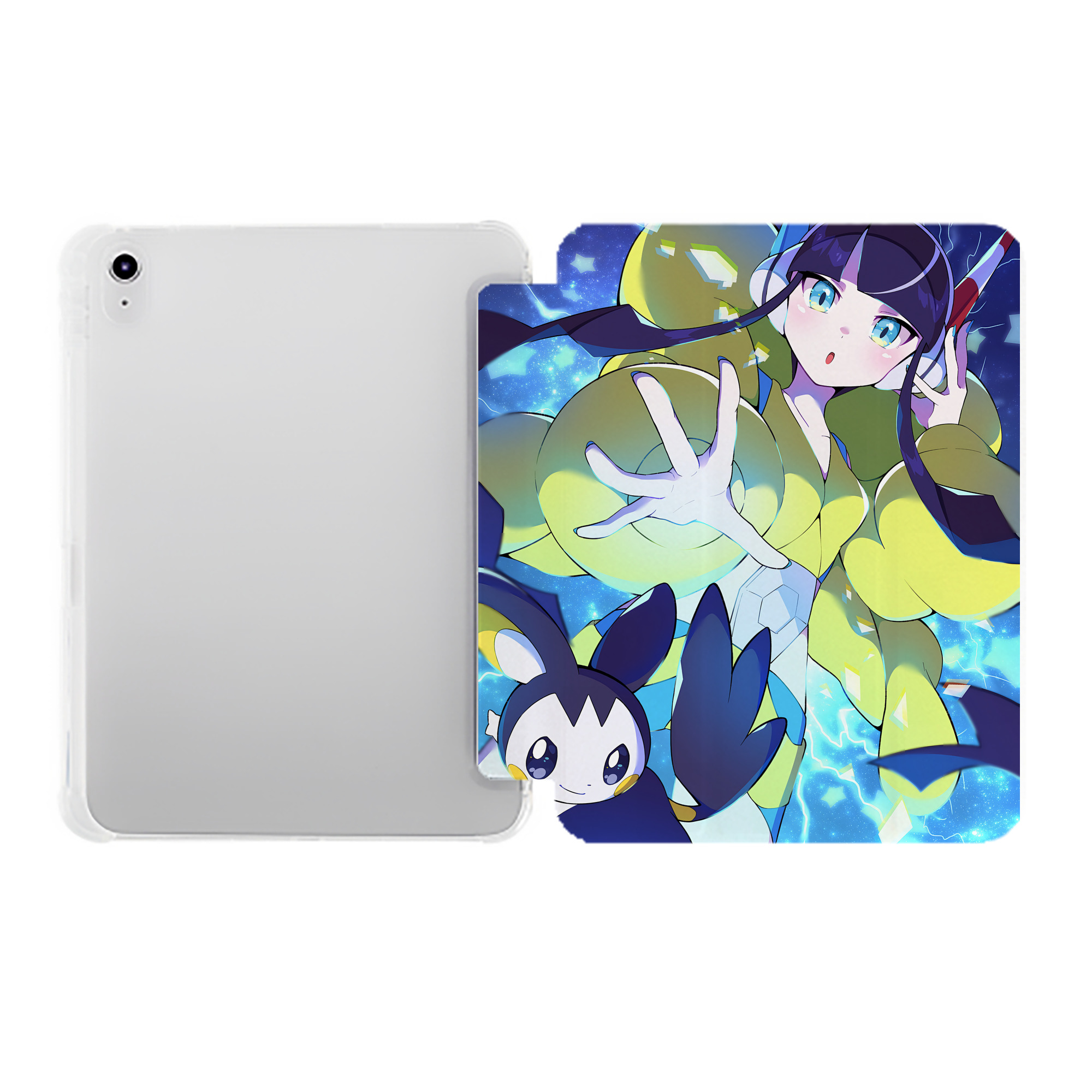 （画像用） ポケットモンスター Pokémon IPad ケース ペン収納付き 三つ折りスタンド PUレザー×シリコン 対応機種9.5/10.5/10.9インチ